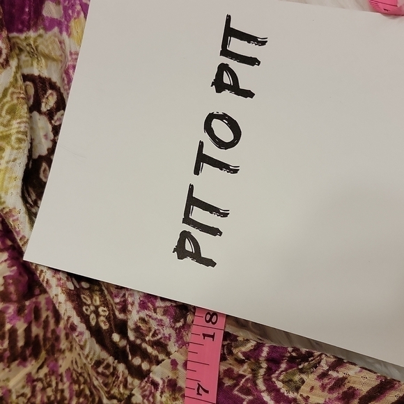 JM Collection Paisley Button-up Top Size 4p - Picture 10 of 13